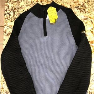 Mens blue nautica polo sweater